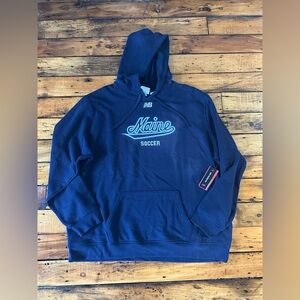 New Balance Navy Blue Maine Soccer Hoodie